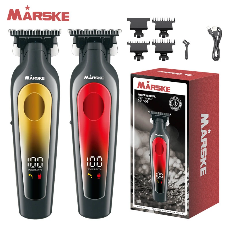 (image for) MARSKE Electric Hair Clipper USB Rechargeable Professional Hair Clipper Perfect Trim Men's Hair Style Suitable For Home And Salon Use